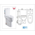 Cuarto de baño de dos piezas Wc WC porcelana Sanitarios con marca de agua (A-8011)